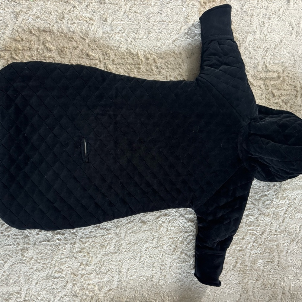 Harley-Davidson Black Quilted Hooded Baby Sleep Sack with Orange Logo - Picture 4 of 4